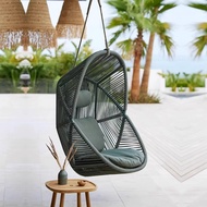 H-Y/ Outdoor Leisure Swing Courtyard Rattan Hanging Chair Hanging Basket Rattan Chair Rocking Chair Balcony Hotel Homest