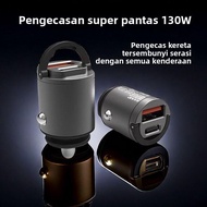 100W car charger, 66W ultra-fast charging, 12-24V universal PD30W invisible car charger for Apple an