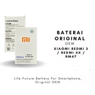 Baterai Xiaomi Redmi 3 / Xiaomi Redmi 4x / BM 47 Original Oem