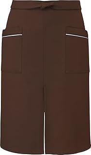 Albe ARBE T7825 C-71 Apron Below the Waist, Knee Length, With Pockets, Slits, Durable, Easy To More,