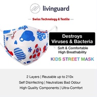 Livinguard Reusable Antiviral KIDS STREET Mask - 2 Layered (Used up to 210 days)  Protected by Livinguard Mask