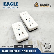 Eagle Receptacle 2 Pole Outlet (2 gang or 3 gang)
