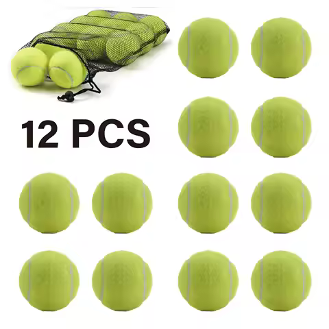 6/12 Pack Tennis Balls Advanced Training Tennis Balls for Beginner, Pet Dog Practice Tennis Balls wi