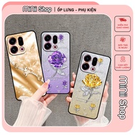 Oppo Find X9 5G / Find X9 Pro 5G case printed with beautiful flowers and cute horses embossed