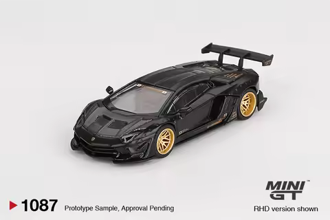 [PreSale] MINI GT 1:64 LBWK LB WORKS Aventador Limited Edition Matte Black 1087 Diecast Model Car