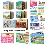 Busy book Quiet book for kids 2 year Montessori  Educational toys for 2 years old Prasekolah book
