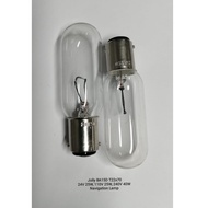 JOLLY BA15D 24V 25W, 110V 25W, 230V 40W T22X70 TUBULAR NAVIGATION LAMP