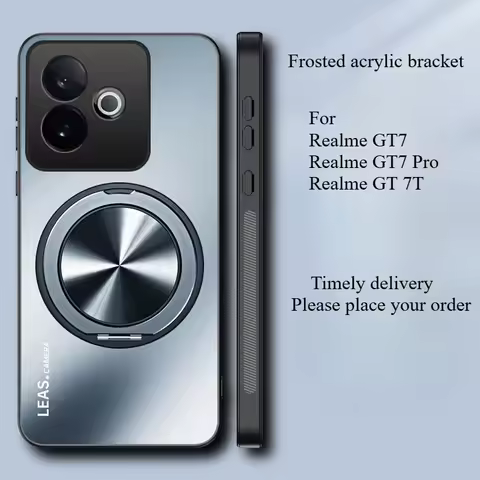 Case For Realme GT7 Pro GT 7T Simple Frosted Stand Acrylic Skin-friendly Cover For Realme GT 7 7T Pr