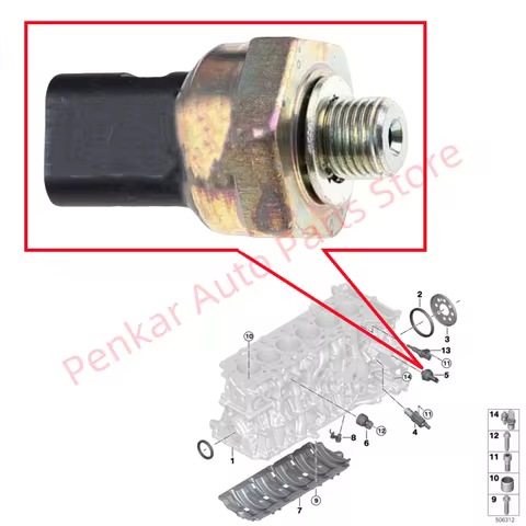 12618647488 Engine Oil Pressure Sensor For BMW F30 F36 G20 G30 G12 F48 F39 G01 G02 G05 G06 MINI F54 