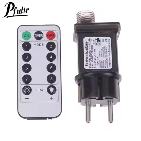 EU Plug AC 220V To 31VDC 6W 8 Functional With Remote Control SELV LED Lamp Driver Switch Adapter IP4