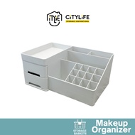 Citylife Multi-Purpose Extra Compartment Makeup Stationary Storage Organizer