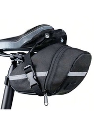 安全騎行&amp;時尚外觀: 反光自行車坐墊袋,適用於座墊儲物和可折疊的前置車包背包