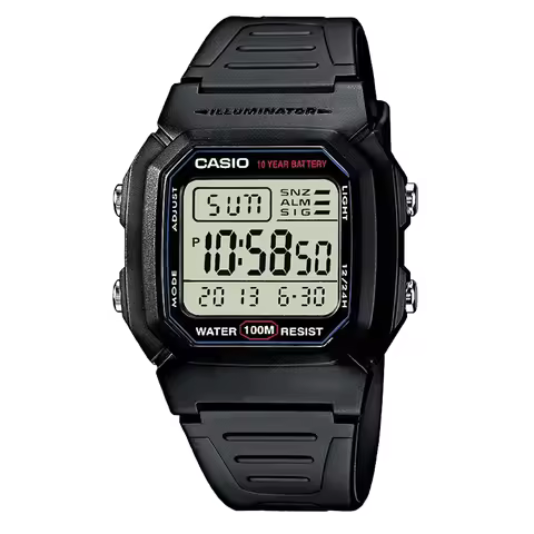 Casio W800HG | Men’s Digital Watch | 100 Meter Water Resistance | 100 SEC Stopwatch | Auto Calendar