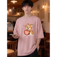 2X707 Lelaki Baju T Shirt Men Tshirt   Crop Top Oversized Clothes Korean Style T-shirts Plus Size Ro