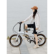kosda22Aluminum Alloy Speed Adult City Portable Bicycle Commuter Parent-Child Folding Bike for Women