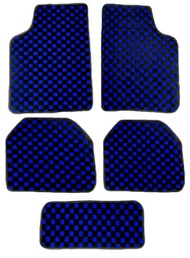 5pcs Karpet Kereta Universal Thailand Carpet Floor Mat Checkmate Dadu Dice Set checkers design car m