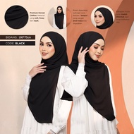 BAWAL SELAPIS THARA CURVE BIDANG 180*70cm CHIFFON PREMIUM SOFT FLOWY INSTANT HIJAB