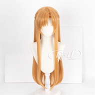 ND Yuuki Asuna Cosplay Wig Anime Sword Art Online Cosplay Long Chestnut Hair for Costume Theme Party