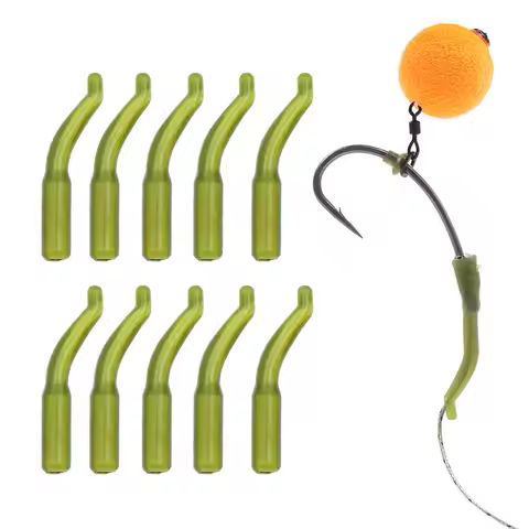 20pcs Carp Fishing Hook Kickers Method Feeder Hair Rig Accessories Fishing Line Aligner Sleeves For 