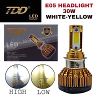TDD E-05 30W LED MOTORCYCLE HEADLIGHT WHITE-YELLOW