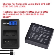 Singapore stock, 1200mAh or 1500mAh battery with SEIVI charger for DMW-BLG10 BLG10PP Battery + LED D
