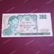 uang kuno 25 rupiah soedirman 1968