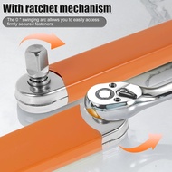 Offset Extension Wrench with Square Drive Adapter Socket Universal Extension Wrench for Small Locati