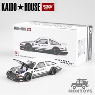 ≮610≯Kao House X MINI GT 1:64สปรินเตอร์ทรูโน่ไกโดทำงาน AE86รถโมเดล Diecast ขาวดำ