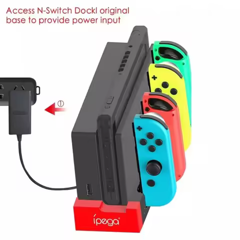 PG-9186 Dustproof Charger Charging Station Portable Small Carrying Decor for Switch Joy game Con Gam