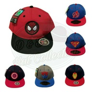 Superhero Embroidered Kids Snapback Hat Kids Hip Hop Hat/