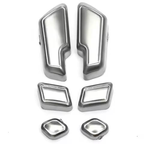 6Pcs Chrome Car Door Seat Adjust Buttons Switch For Mercedes-Benz E Class W204 W205 W212 W218 X204 X