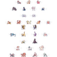 Paradox Live - Hajun, Allen, Anne, Yuto, Kanata, Nayuta ParaNeko Mini Acrylic Figure / Acrylic Block