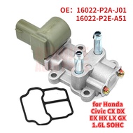 วาล์วควบคุมรอบเดินเบารถยนต์ สําหรับ Honda Civic CX DX EX HX LX GX 1.6L SOHC 16022-P2E-A51 16022-P2A-