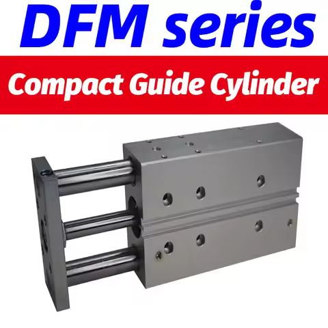 DFM-12-30-P-A-KF Compact guide cylinder DFM-16-80-P-A-KF air pneumatic cylinder with guide rod DFM- 