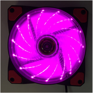 Others - 發光電腦12CM機箱散熱風扇 LED 12025 15燈（紫色）