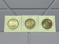 (75年全新3枚大壹圓) 香港大壹元1975年硬幣大一元 英女皇伊麗莎白二世 Government of Hong Kong Queen Elizabeth ll 1975 $1