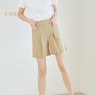 Eyouth 20168 Women Casual shorts Utility Pleat Shorts