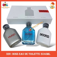 💯Ori 3in1 B0SS Eau De Toilette 3x40ml Spray Perfume Gift Set For Men