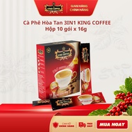 TNI KING COFFEE 3IN1 Instant COFFEE - Box of 10 packs x 16g - From Arabica and Robust COFFEE beans