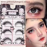 Doudou Sweet Winter Girlfriend Mirrored Diagonal Flying False Eyelashes Natural Thick Plush Asian Ho