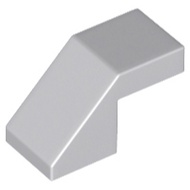 Lego 28192 Slope 45 2 x 1 with Cutout without Stud light bluish grey LBG