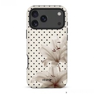 VESPOP Y2K double-layer shockproof phone case, glossy design, bright colors, compatible with iPhone 