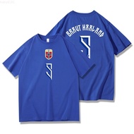 Braut Haaland Braut Haaland 2026 World Cup Pure Cotton T-shirt American Style Washed oversize Washed