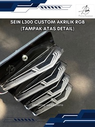 SEIN L300 CUSTOM AKRILIK RGB LAMPU SEIN CAKAR L300 RGB LAMPU SEIN DEPAN L300