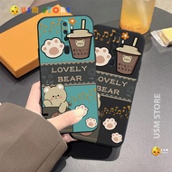 OPPO A9 2020 / A5 2020 / A11X / A11 case, flexible silicone, Bear coffee