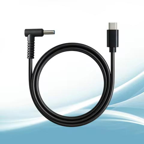 1.5m 65W USB-C (Type-C) to 4.5x0.6mm DC Connector PD Charging Cable For HP Laptop Computer 65W 45W S