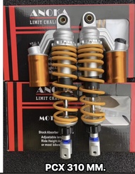 โช๊คหลัง โอลีน  เวฟ 330 มม. /PCX 310/335 มม.โช๊คหลังงาน50AAA++ สปริงส้มโอลีน พร้อมสติกเกอร์ตามรูป#โช