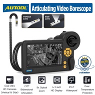 【Local Stock】AUTOOL SVB403 Endoscope Camera HD Display IP67 Waterproof 210° Articulating Borescope C