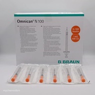B BRAUN Omnican N100 Insulin Syringe 1ML/100 I.U (Exp:October 2029)