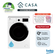 [Climate Voucher] Beko 12kg Front Load Washing Machine | WTE12746X0